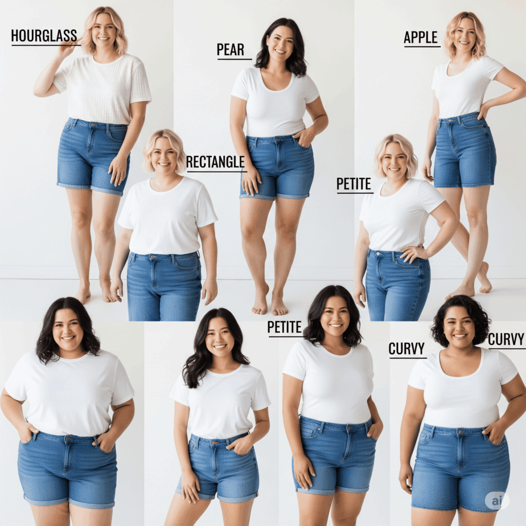 How to Choose the Perfect Pair of Denim Shorts for Your Body Shape (1)