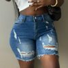 New Arrival European And American Style Butt Lifting Stretch Denim Shorts main 0
