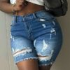New Arrival European And American Style Butt Lifting Stretch Denim Shorts main 2