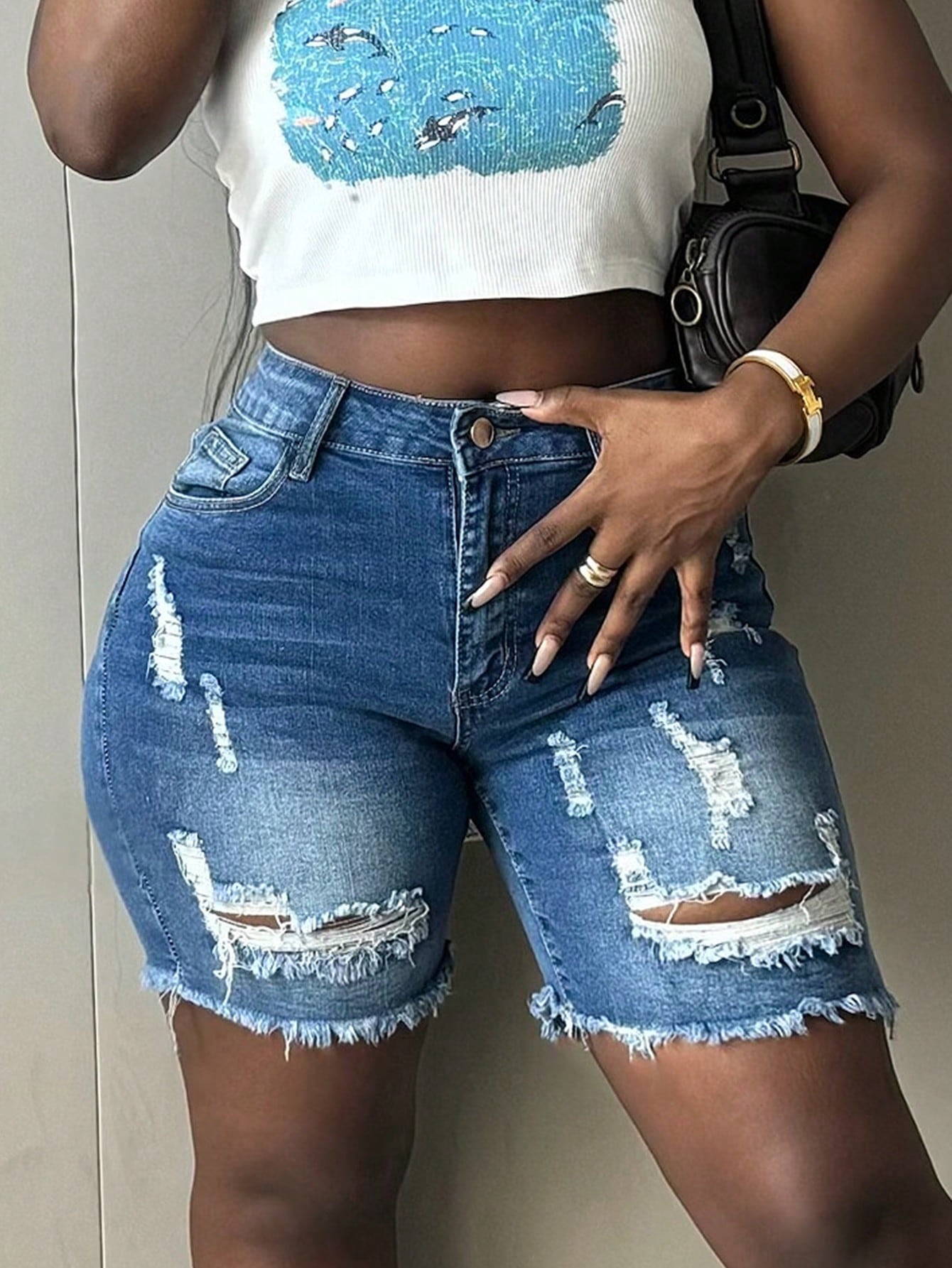 New Arrival American Style Denim Shorts