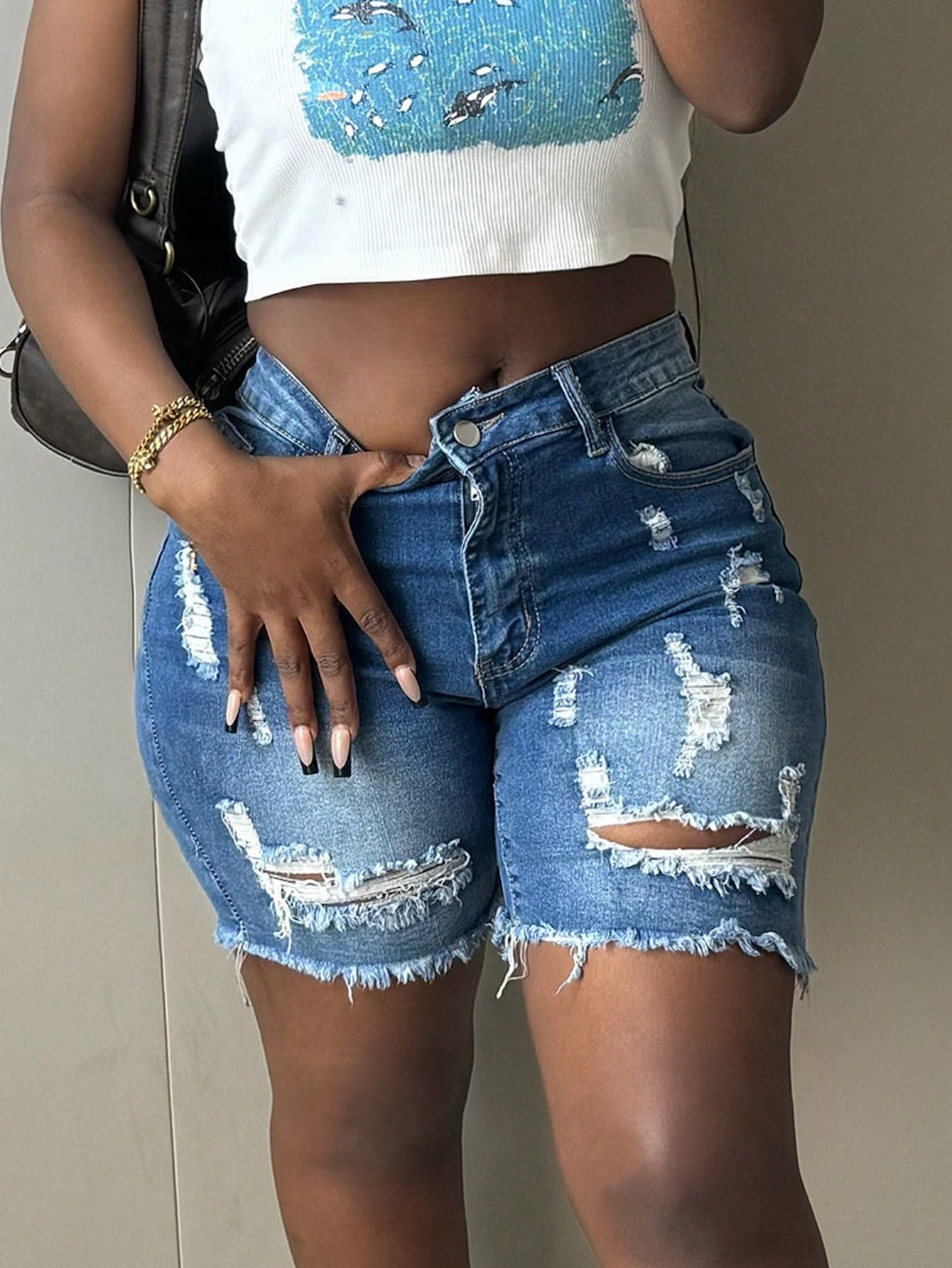 New Arrival American Style Denim Shorts