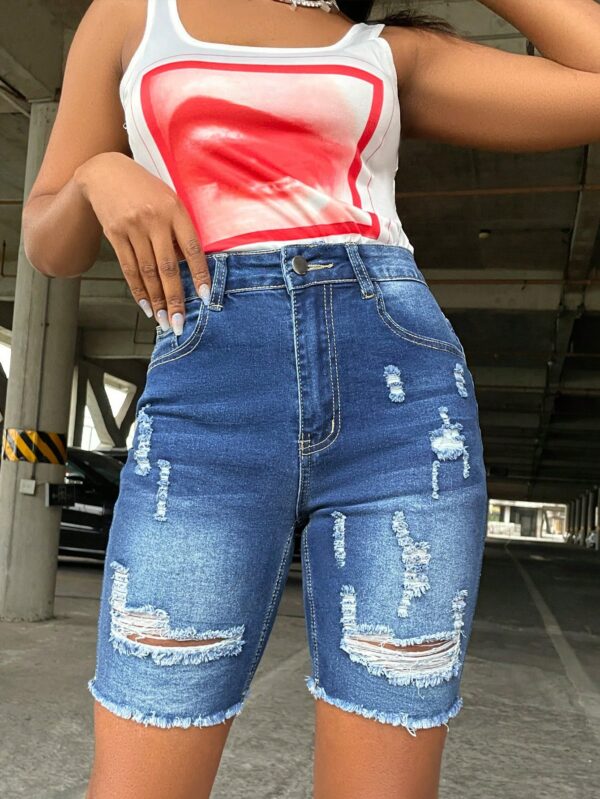 Women Denim Bermuda Shorts