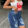 Women Denim Bermuda Short (3)