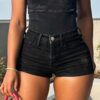 Womens Summer New Ripped Pocket Denim Shorts main 0